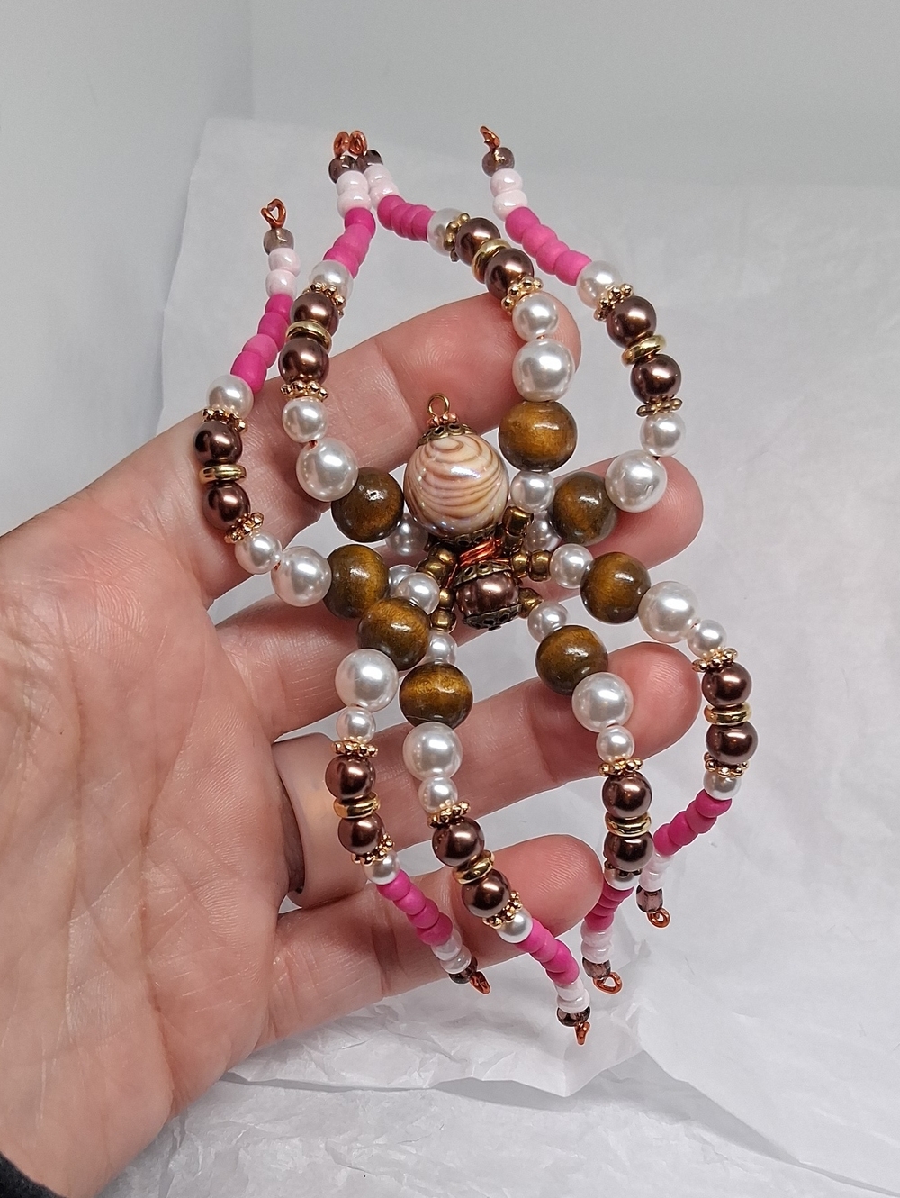 BEADED SPIDER SUNCATCHER